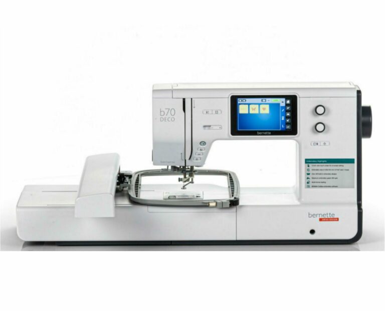 Borduurmachine kopen? Beste borduurmachine voor beginners: Bernette B70 Deco